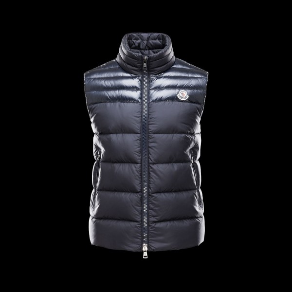 Moncler semplice collo alto senza maniche Uomo Gilet